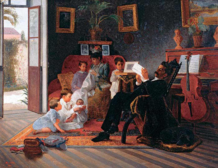 scene of adolfo pinto's family
